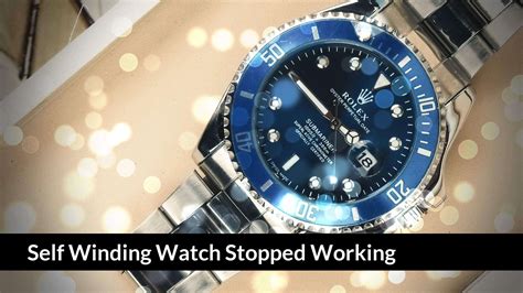 rolex submariner works but will not wind|Rolex self winding problems.